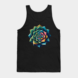 Geometric Growth - Spiral Succulent Tank Top